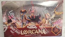 Disney Lorcana Sealed In Plastic Wrap Reign Of Jafar Booster Box - Image 1