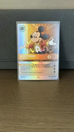 Disney Lorcana TCG Mickey Mouse Friendly Face Disney100 Promo Foil 18/P1 ENG - Image 1
