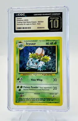 Ivysaur 2/034 Pokemon TCG Classic Holo Venusaur & Lugia ex Deck 2023 Pristine 10 - Image 1