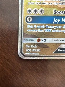 Pokemon TCG Eevee GX SM233 Full Art Promo Black Star Ultra Rare Holo Ex - Image 5