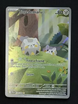 Togedemaru 104/094 Pokemon Phantasmal Flames Illustration Rare Holo NM - Image 1