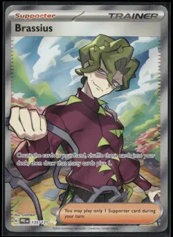Brassius 135/131 Ultra Rare Prismatic Evolutions Pokemon Holo Near Mint - Image 1