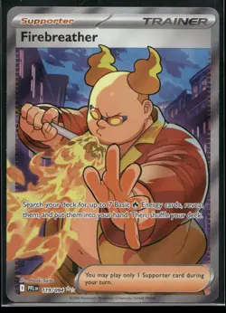 Firebreather 119/094 Ultra Rare Phantasmal Flames Pokemon Holo Near Mint - Image 1