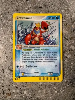 Pokemon TCG Cards Crawdaunt 3/97 Dragon Holo Rare LP - Image 1
