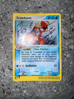 Pokemon TCG Cards Crawdaunt 3/97 Dragon Holo Rare LP - Image 3