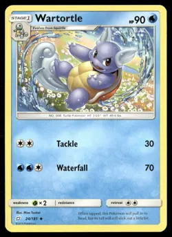 Wartortle 24/181 Uncommon Team Up Pokemon Lightly Played - Image 1