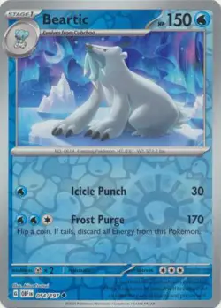 Beartic 54/197 Reverse Holo | Obsidian Flames | Pokemon Card - Image 1