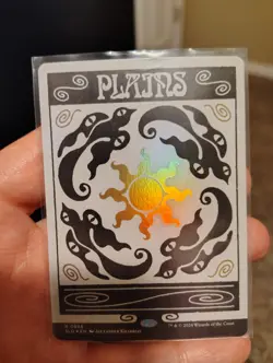 MTG Foil Plains 0888 Rainbow Foil Card English, NM Condition - Image 1