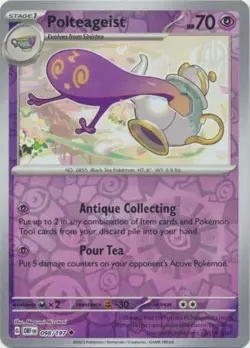 Polteageist 98/197 Reverse Holo | Obsidian Flames | Pokemon Card - Image 1