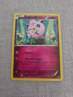Jigglypuff 87/146 LP Non Holo Singing Forest Art Fairy Pokemon Card. Ships Fast! - Image 1