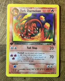 1st Edition Dark Charmeleon 32/82 Team Rocket Uncommon Pokemon English - Image 1