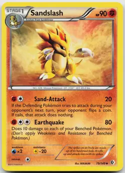 Sandslash 79/149 Uncommon Boundaries Crossed Pokemon Near Mint - Image 1