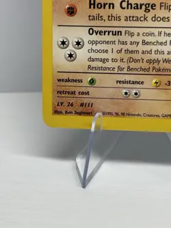 1st Edition Blaine's Rhyhorn 65/132 Pokemon Gym Challenge - Image 3