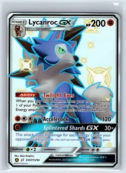 Lycanroc GX SV67/SV94 Shiny GX Rare Hidden Fates Shiny Vault Pokemon Holo NM - Image 1