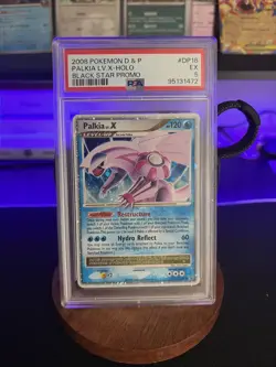 2008 Pokemon Diamond & Pearl Palkia Lv.X Holo Black Star Promo DP18 PSA 5 - Image 1