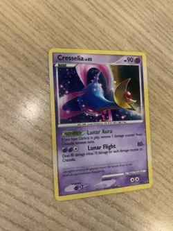 Cresselia DP51 Diamond and Pearl Swirl🍭 Holo Minty Copy Mid Era Pokemon Heater - Image 2