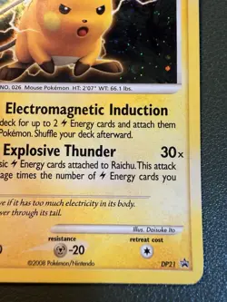 The Pokemon Company Raichu Diamond & Pearl DP21 Holo Promo - Image 4