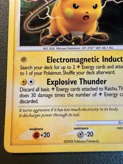 The Pokemon Company Raichu Diamond & Pearl DP21 Holo Promo - Image 5