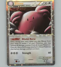 Blissey 106/123 Prime Rare HeartGold & SoulSilver Holo Lightly Played - Image 1