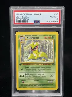 Victreebel #30 Non-Holo 1st Edition Jungle 1999 Pokemon PSA 8 🍃 - Image 1