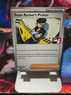 Team Rocket's Proton 177/182 DRI Pokemon Play! Prize Pack Series 8 Non-Holo NM - Image 1