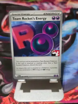 Pokemon TCG - Team Rocket's Energy 182/182 Play Stamped Prize Pack Series 8 - Image 1