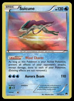Suicune 30/122 Holo Rare BREAKpoint Pokemon NM/M - Image 1