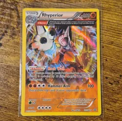 The Pokemon Company Pokemon TCG Rhyperior 77/160 Primal Clash Holo Rare EN 2015 - Image 1