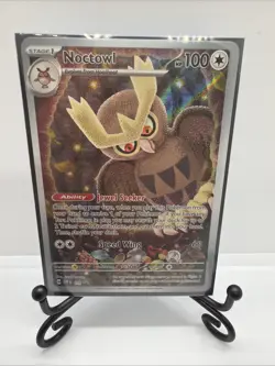 Noctowl 141 Scarlet & Violet Stellar Crown Pokemon Center ETB Promo - Image 1