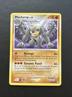 Pokemon TCG Machamp Diamond & Pearl 31/130 Non Holo Rare MP - Image 1