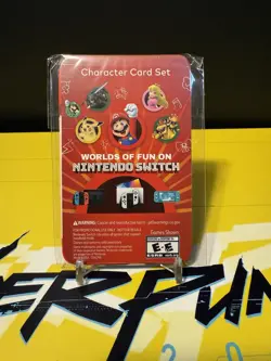 Pokemon Mario Pikachu - Nintendo Character Card Set PROMO - SEALED - Image 2