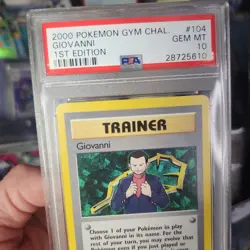 LOW POP Giovanni 104 Rare 2000 Gym Challenge PSA 10 Vintage Pokemon Card POP 26 - Image 2