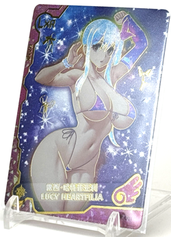 Girl Party 5 Lucy Heartfilia LXR 001 Anime Waifu CCG Goddess Story Trading Card - Image 2