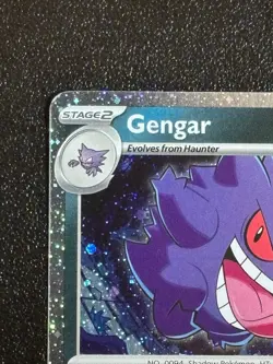 Gengar (Cosmos Holo) 057/091 Holo Rare Trick or Trade BOOster 2024 Pokemon MP - Image 3