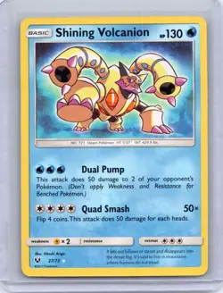 Shining Volcanion 27/73 Rare Shining Shining Legends Pokemon Holo Near Mint - Image 1