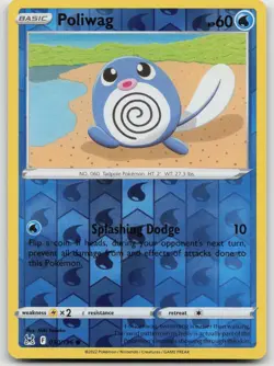 Poliwag 030/196 Common Lost Origin Pokemon Reverse Holo NM - Image 1