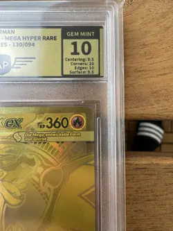 Pokemon PFL DE Mega Charizard X EX Mega Hyper Rare 130/94 AP 10 - Image 3