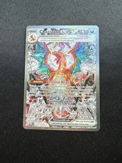 Pokemon Obsidian Flames Charizard EX OBF 223/197 SAR Fullart Englisch NM - Image 1