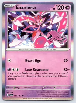 Enamorus 093/167 Twilight Masquerade Holo Pokemon NM - Image 1
