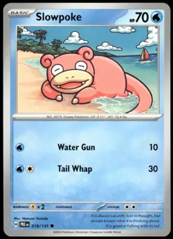 Slowpoke 018/131 Prismatic Evolutions Common NM Pokemon 2025 - Image 1