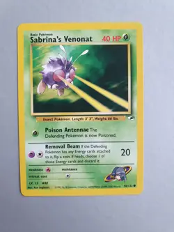 Sabrina's Venonat 96/132 Pokemon TCG Gym Heroes Set (2000) Common NM - Image 1