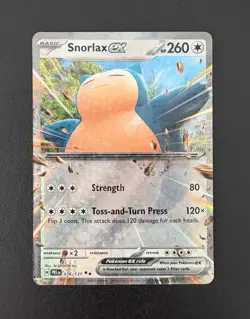 Snorlax ex 076/131 Holo Double Rare Prismatic Evolutions Pokemon Near Mint - Image 1