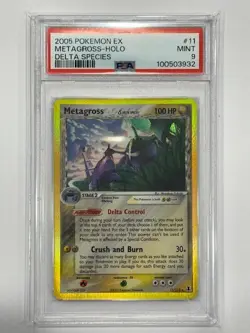2005 Pokemon EX Delta Species - Metagross Holo #11 PSA 9 MINT - Image 1