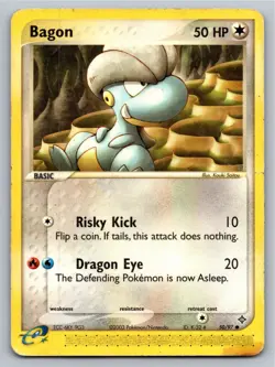 Bagon 50/97 Common Dragon Pokemon Heavily Played (DMG) - Image 1