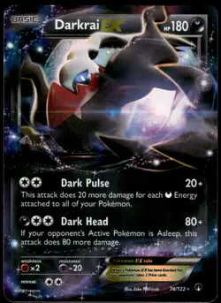 Darkrai EX 74/122 BREAKpoint Holo EX Rare NM Pokemon 2016 - Image 1