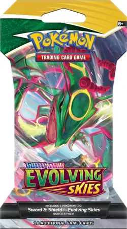 Pokemon - Evolving Skies / SWSH 7 - 1 x Sleeved Booster Pack ENG - NEU & SEALED - Image 3