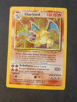 Charizard Holo Set Base 4/102 ITA - Carta Pokemon Rara Olografica pokemon - Image 1