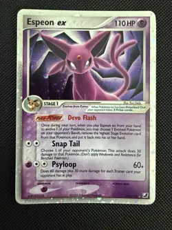Espeon EX Holo #102 EX Unseen Forces Mint - Swirls - Pokemon Tcg - Image 2