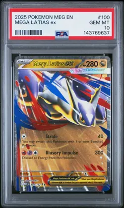 2025 POKEMON MEG EN-MEGA EVOLUTION 100 MEGA LATIAS EX PSA 10 - Image 1