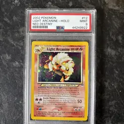 LIGHT ARCANINE HOLO 12/105 NEO DESTINY POKEMON PSA 9 - Image 1